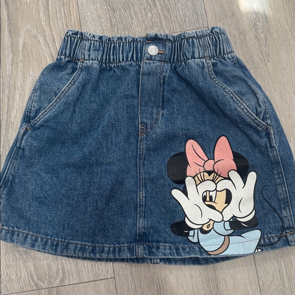 Denim Skirt with Character Design Disney Mini